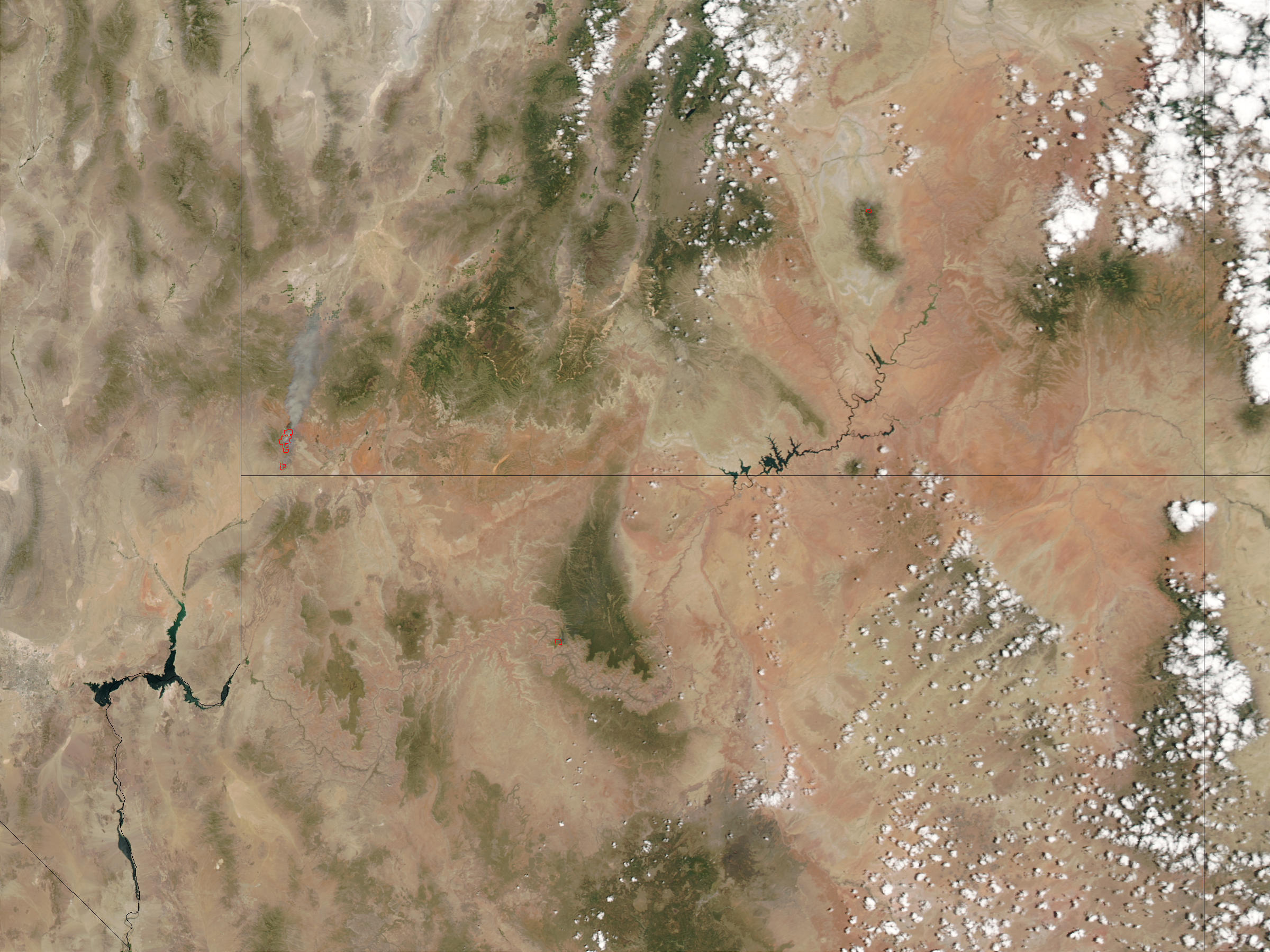 Incendios en Utah y Arizona