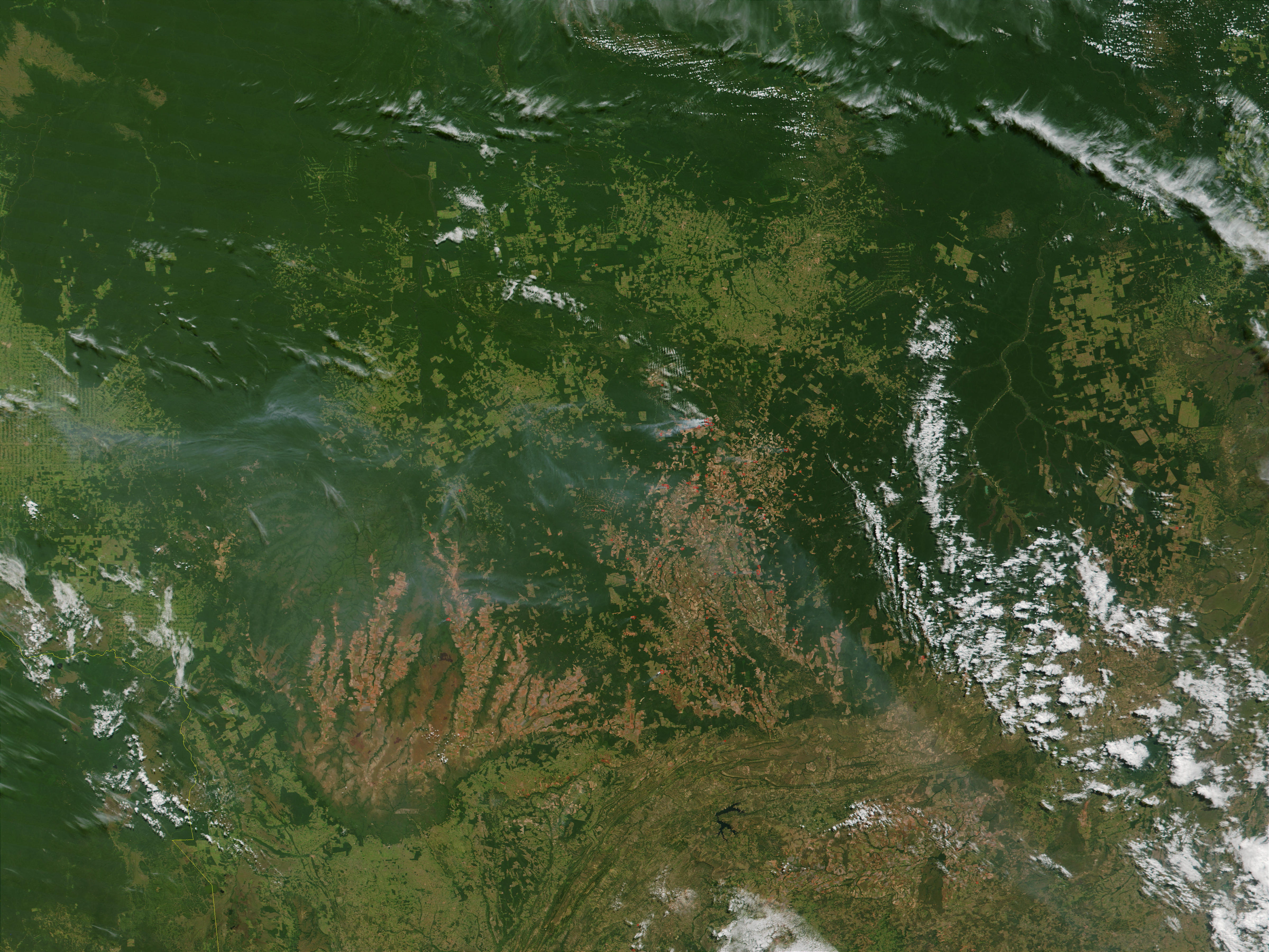 Incendios en la región del Mato Grosso, Brasil
