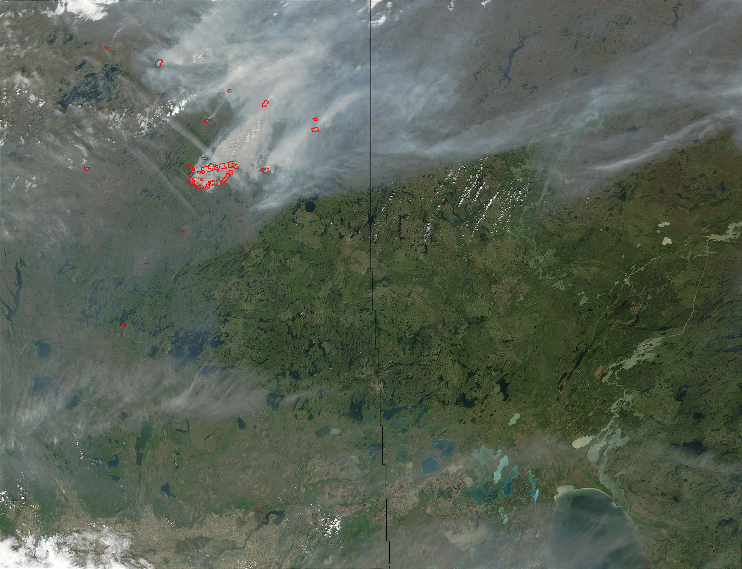 Incendios en las provincias de las praderas de Canadá