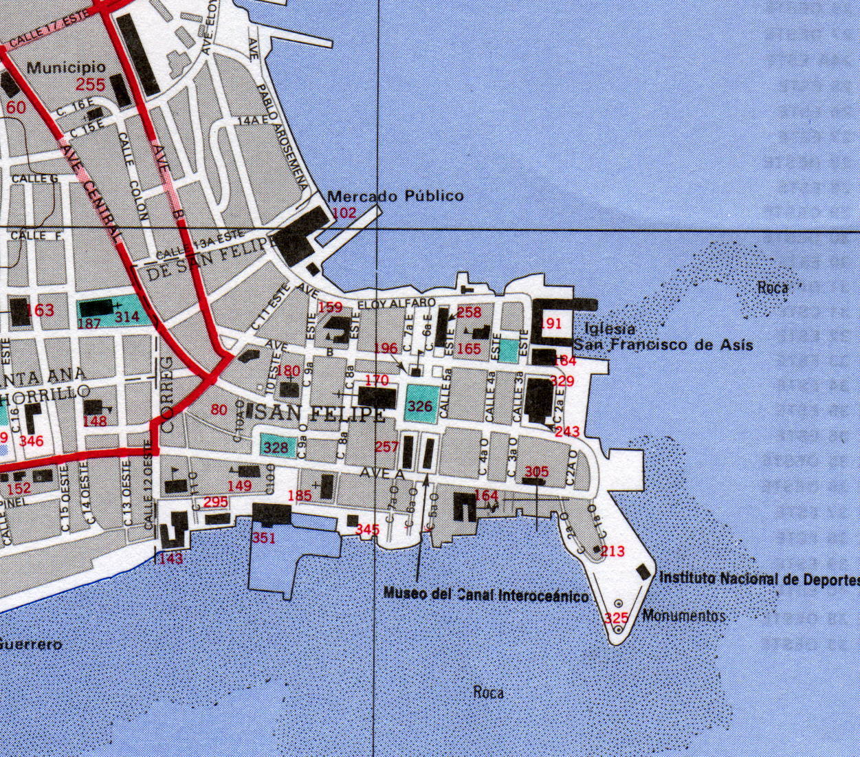 Mapa Casco Viejo, Ciudad de Panamá