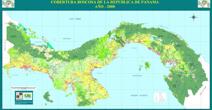 Mapa Cobertura Boscosa de Panamá