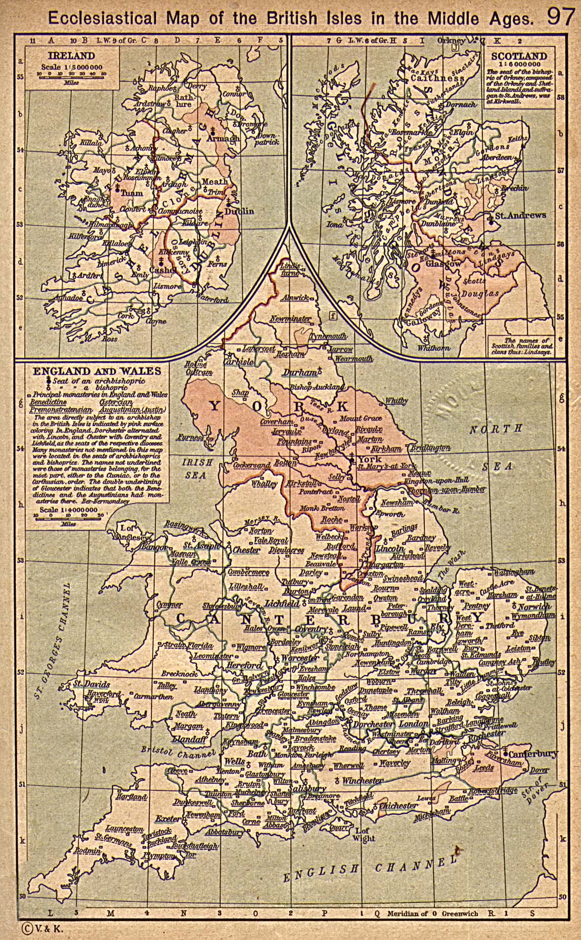 Mapa Eclesiástico de las Islas Británicas