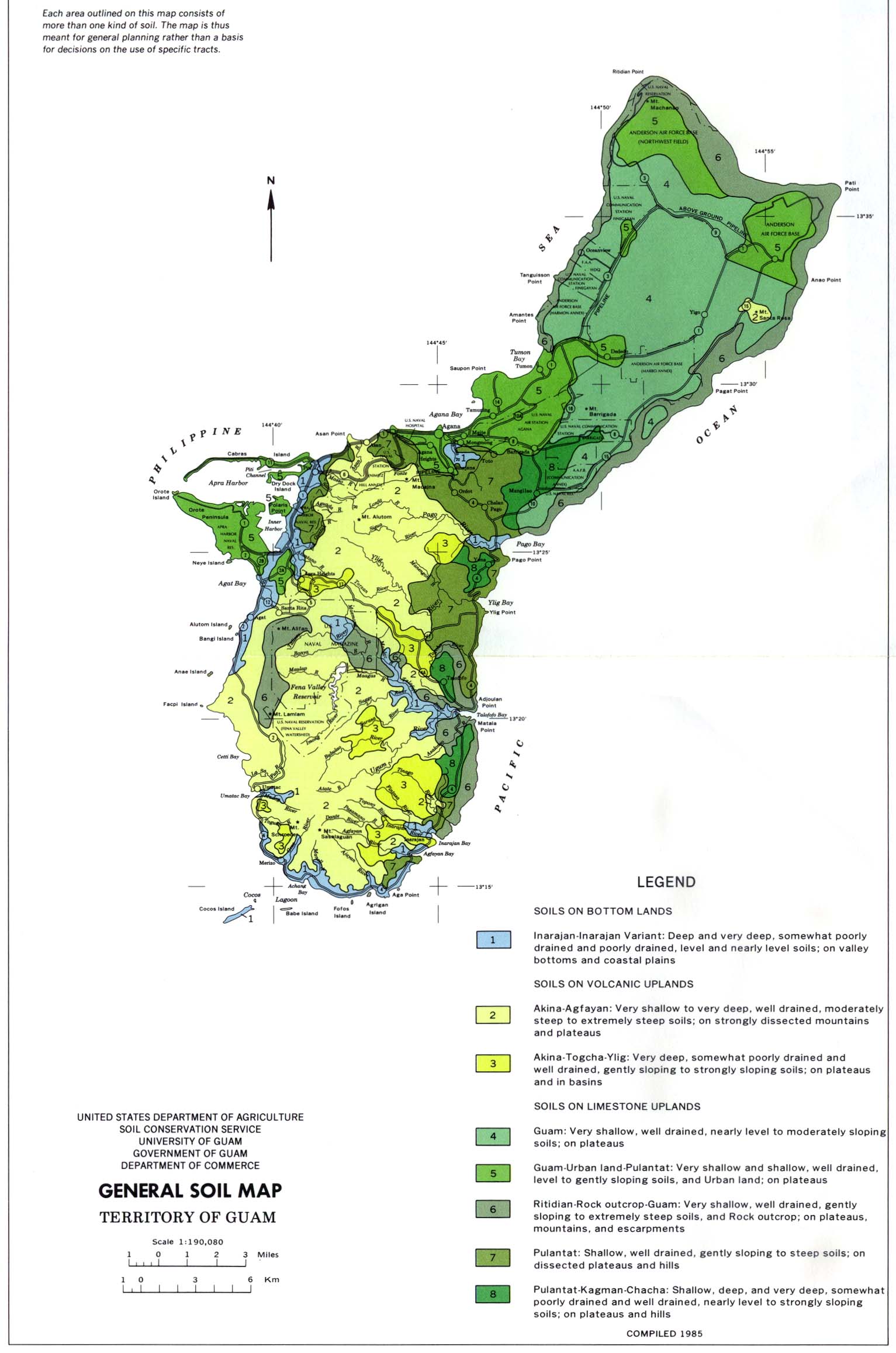 Mapa General de los Suelos Guam