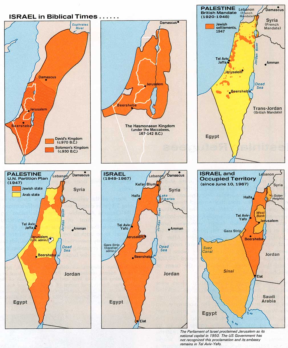 Mapa Histórico de Israel