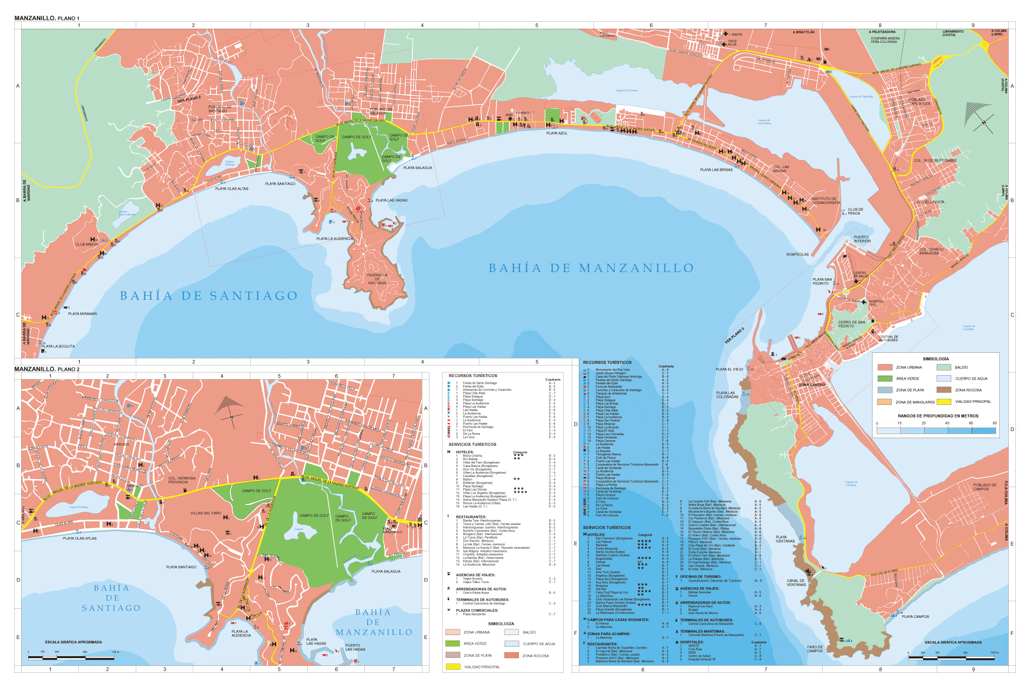 Mapa Manzanillo, Colima, Mexico