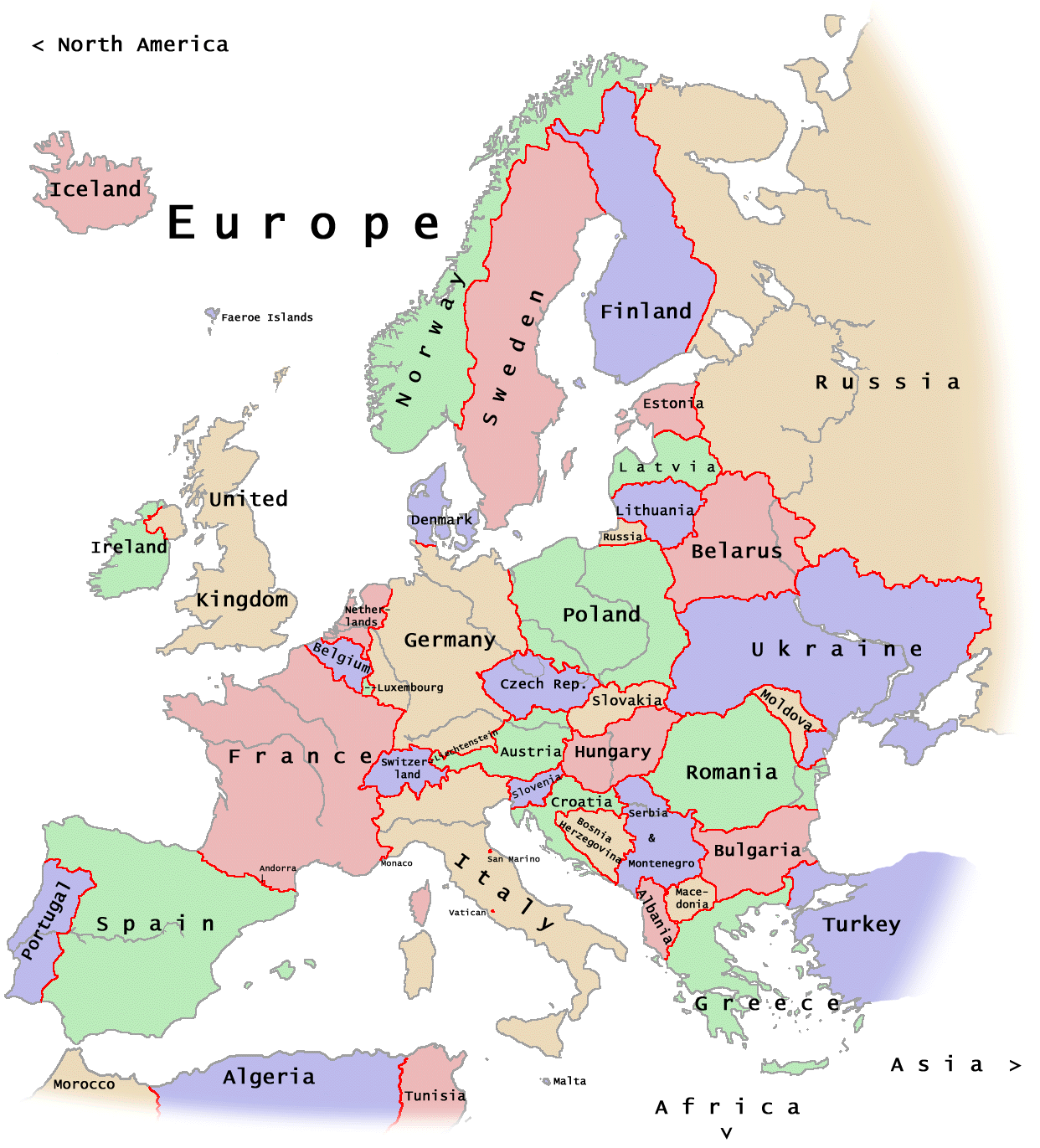 Mapa Politico de Europa