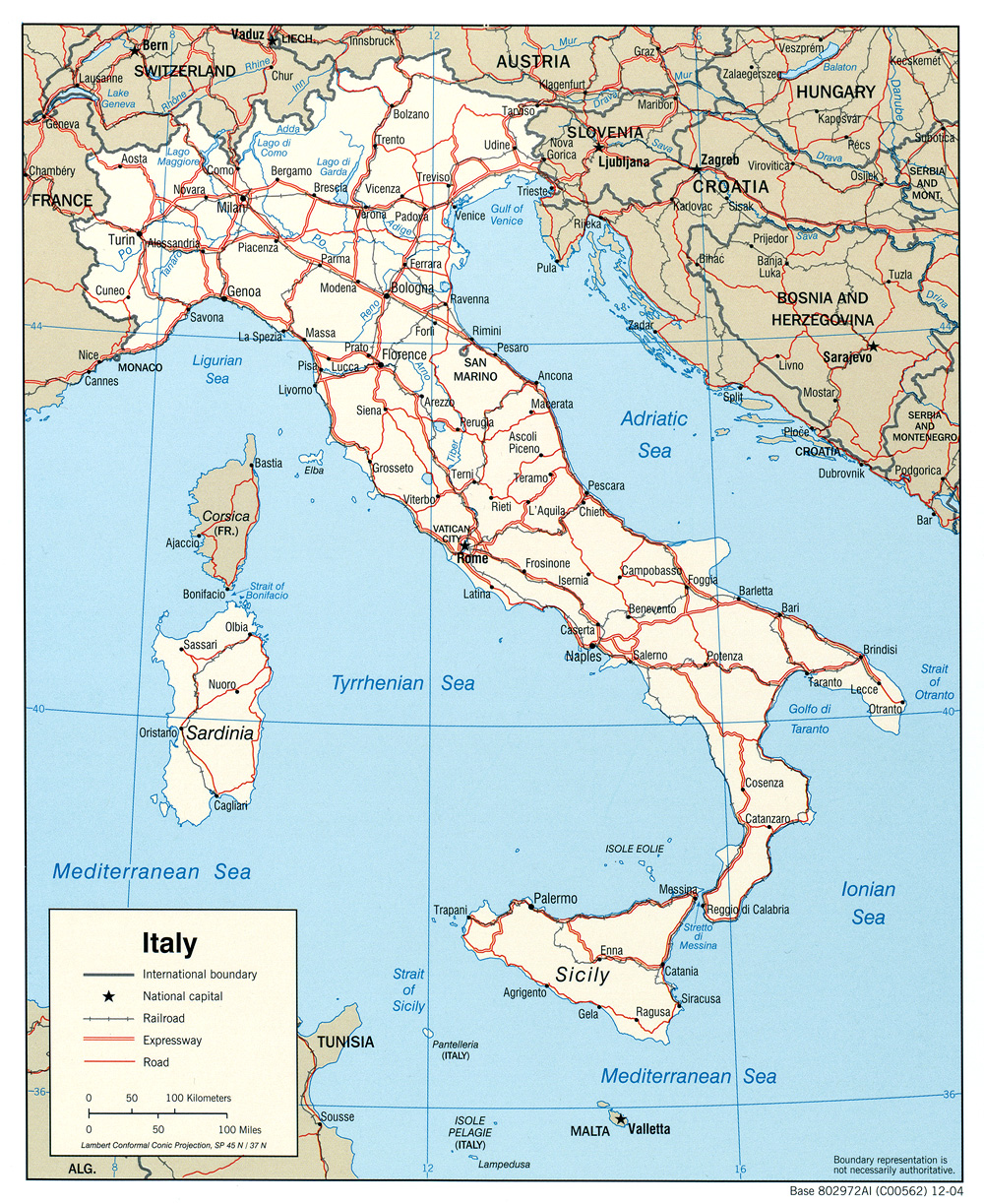 Mapa Politico de Italia