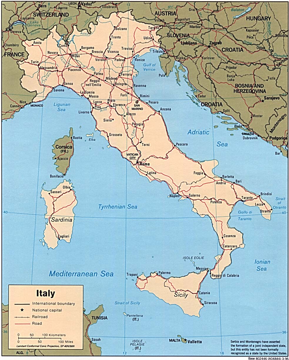 Mapa Politico de Italia