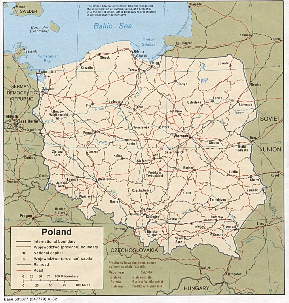 Mapa Politico de Polonia