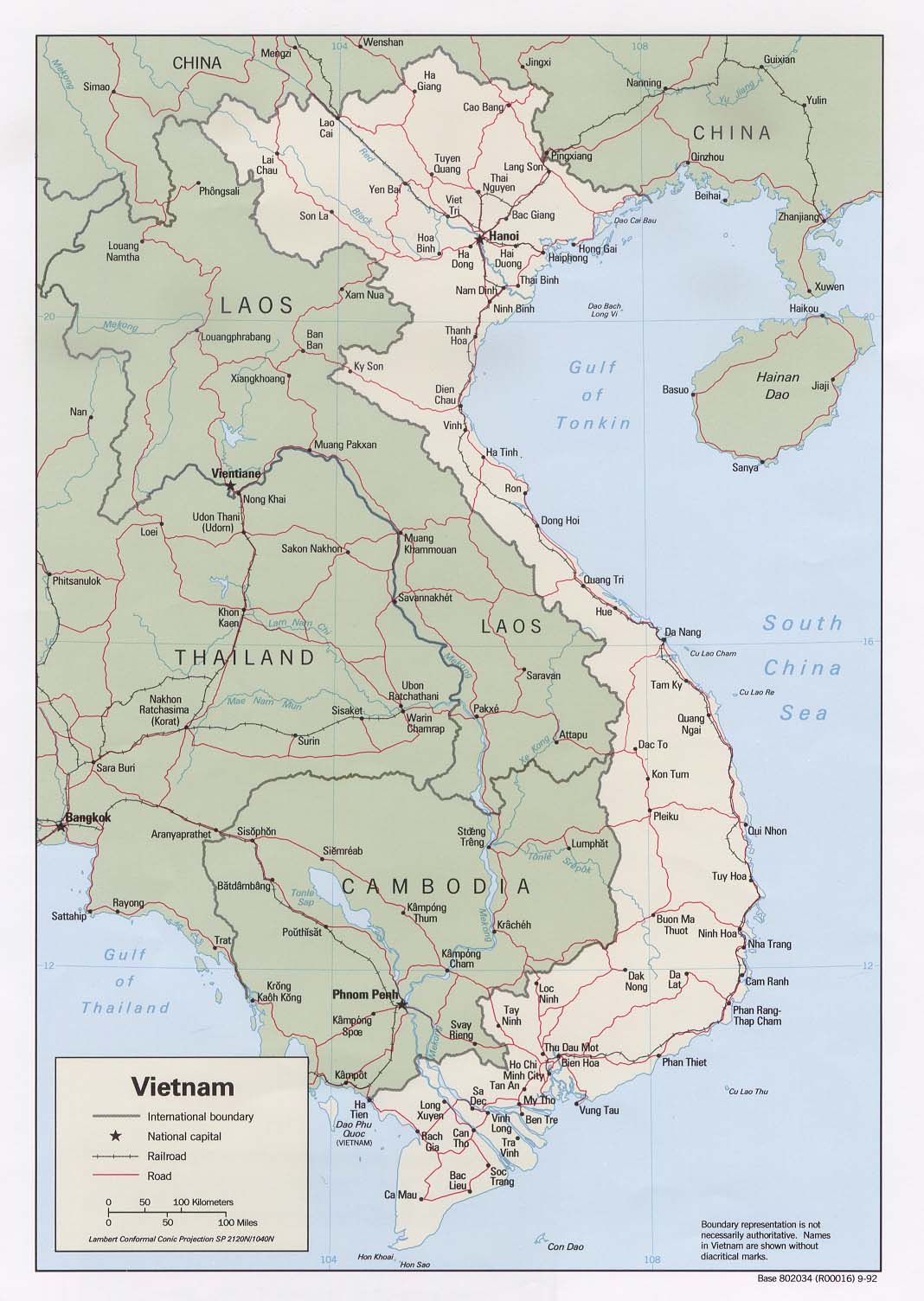 Mapa Politico de Vietnam