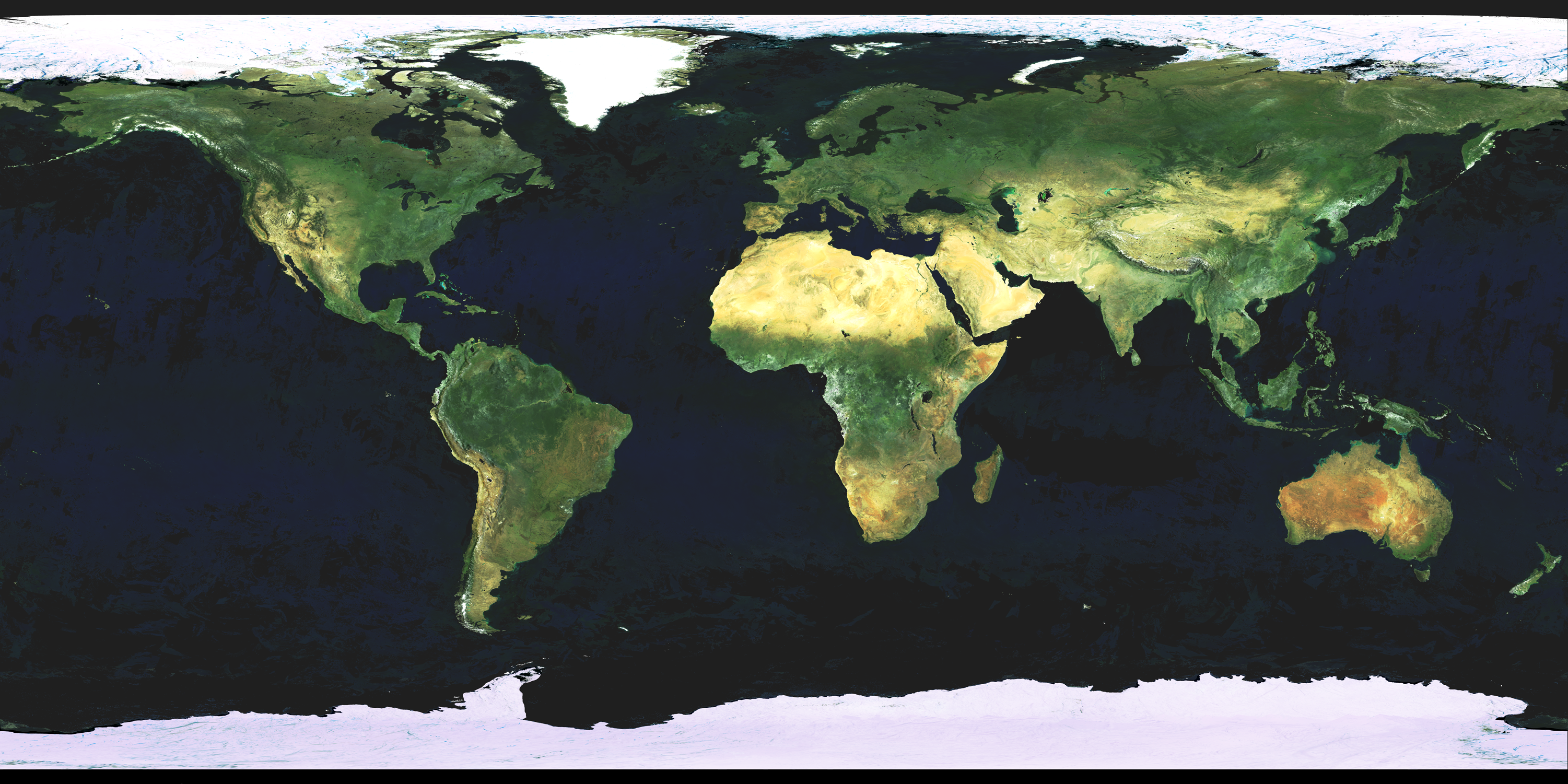 Mapa Satelital del Mundo