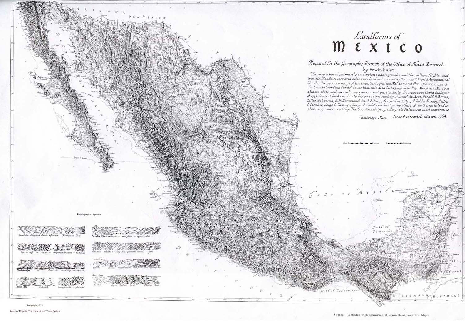 Mapa de Accidentes Geográficos, México