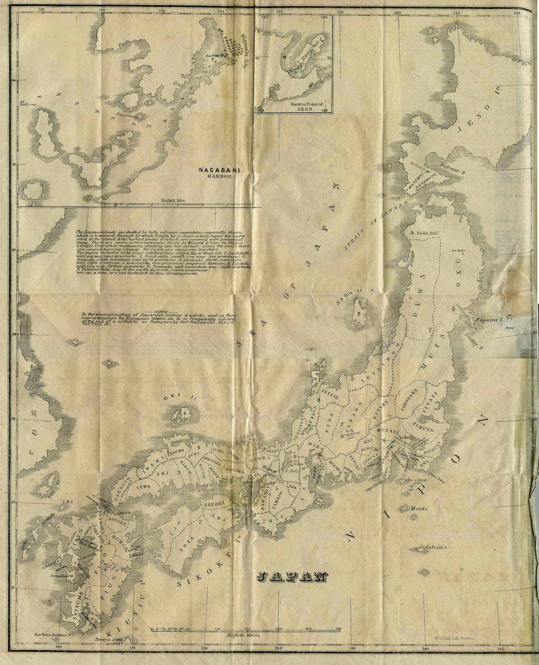 Mapa de Japón 1855