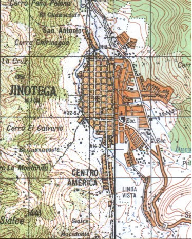 Mapa de Jinotega, Jinotega, Nicaragua