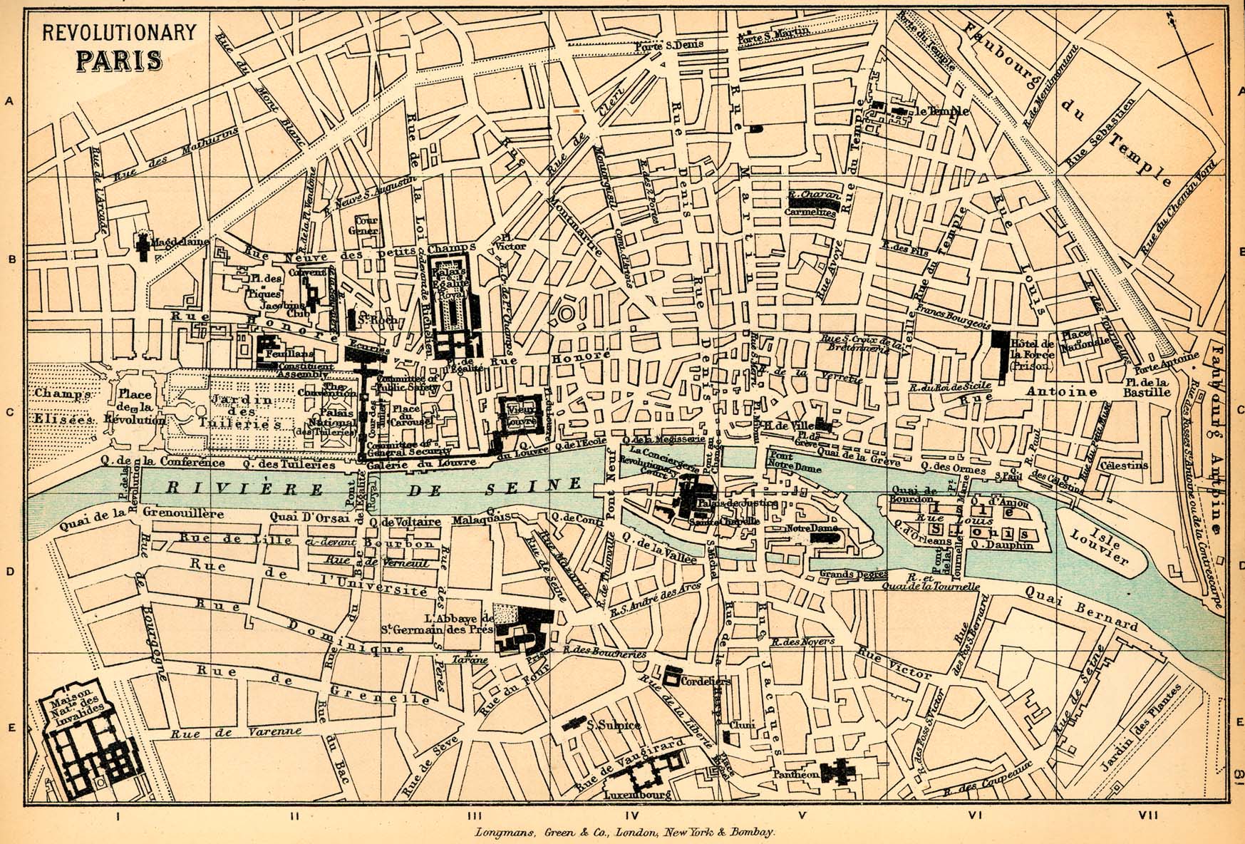 Mapa de París Revolucionario
