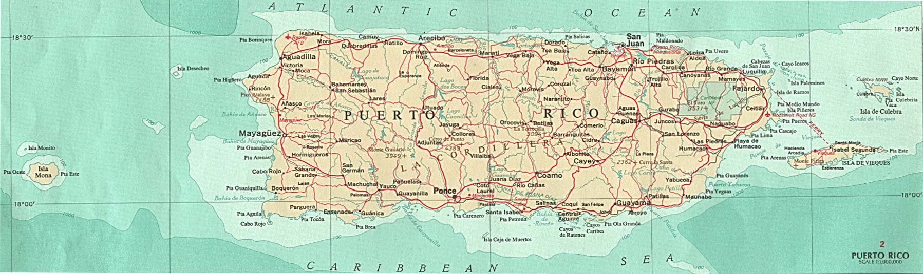 Mapa De Puerto Rico Mapa Owje Com