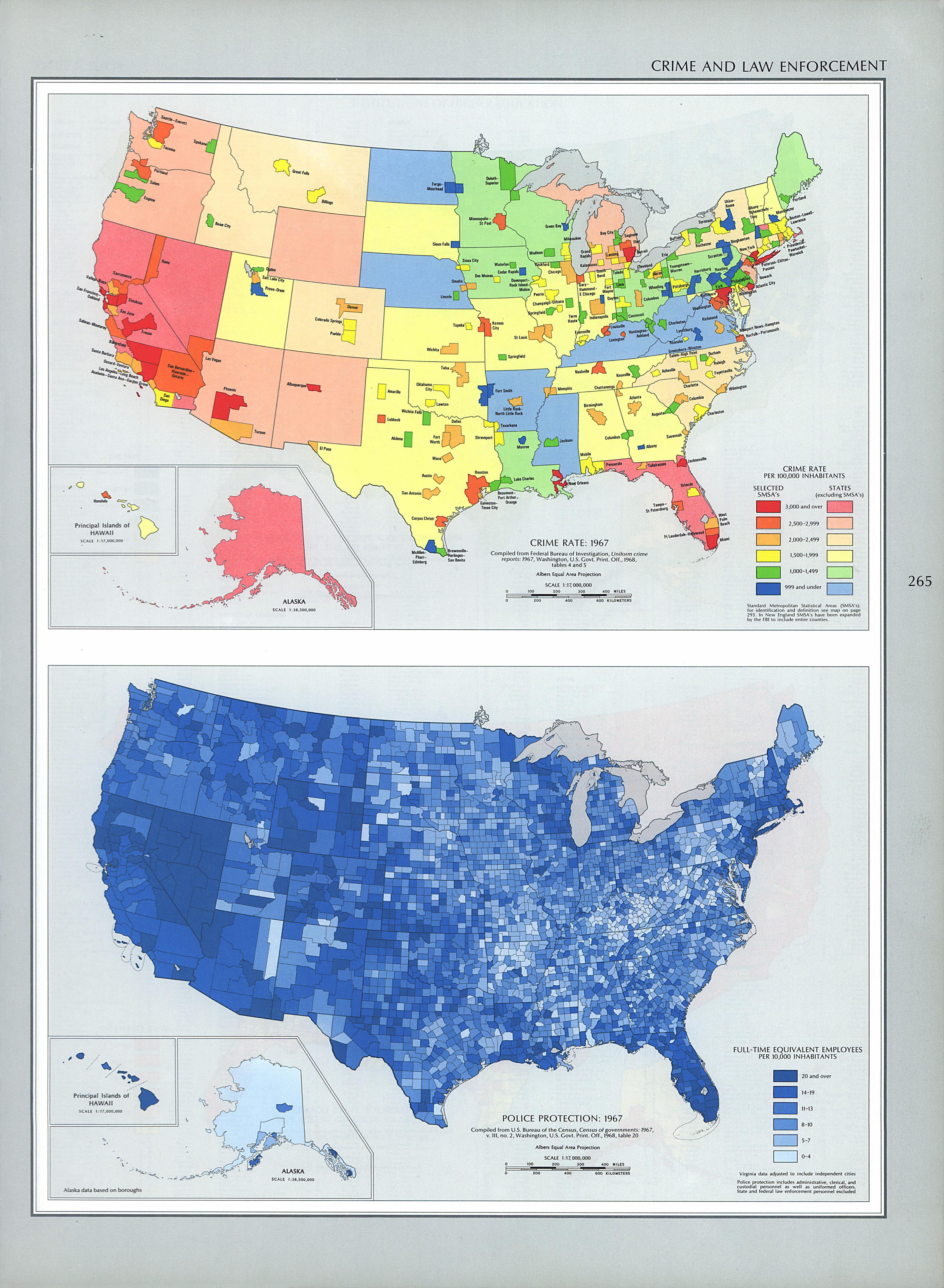 Mapa de la Delincuencia y de la Aplicación de la Ley en Estados Unidos