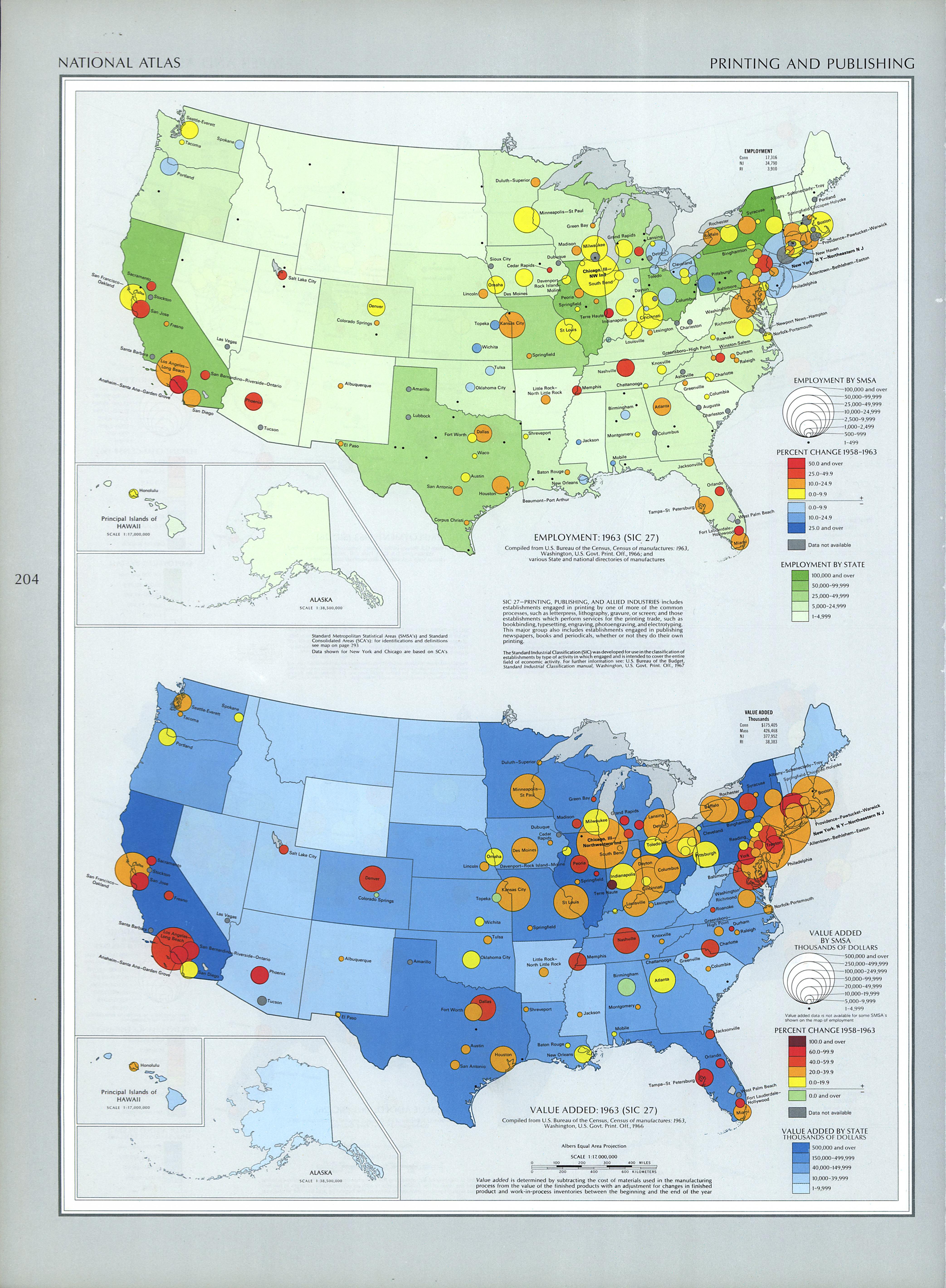 Mapa de la Industria de la Impresión y Publicación en Estados Unidos