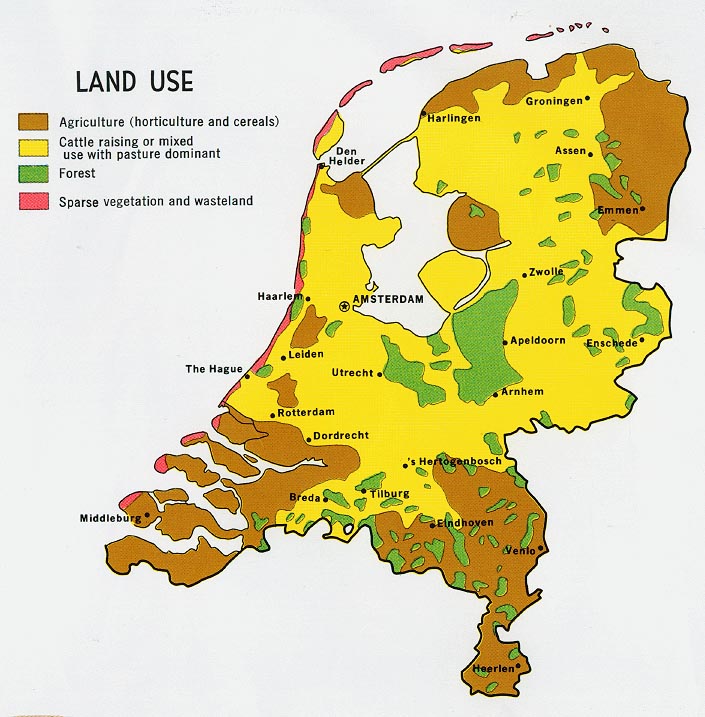 Mapa del Uso de la Tierra de los Países Bajos