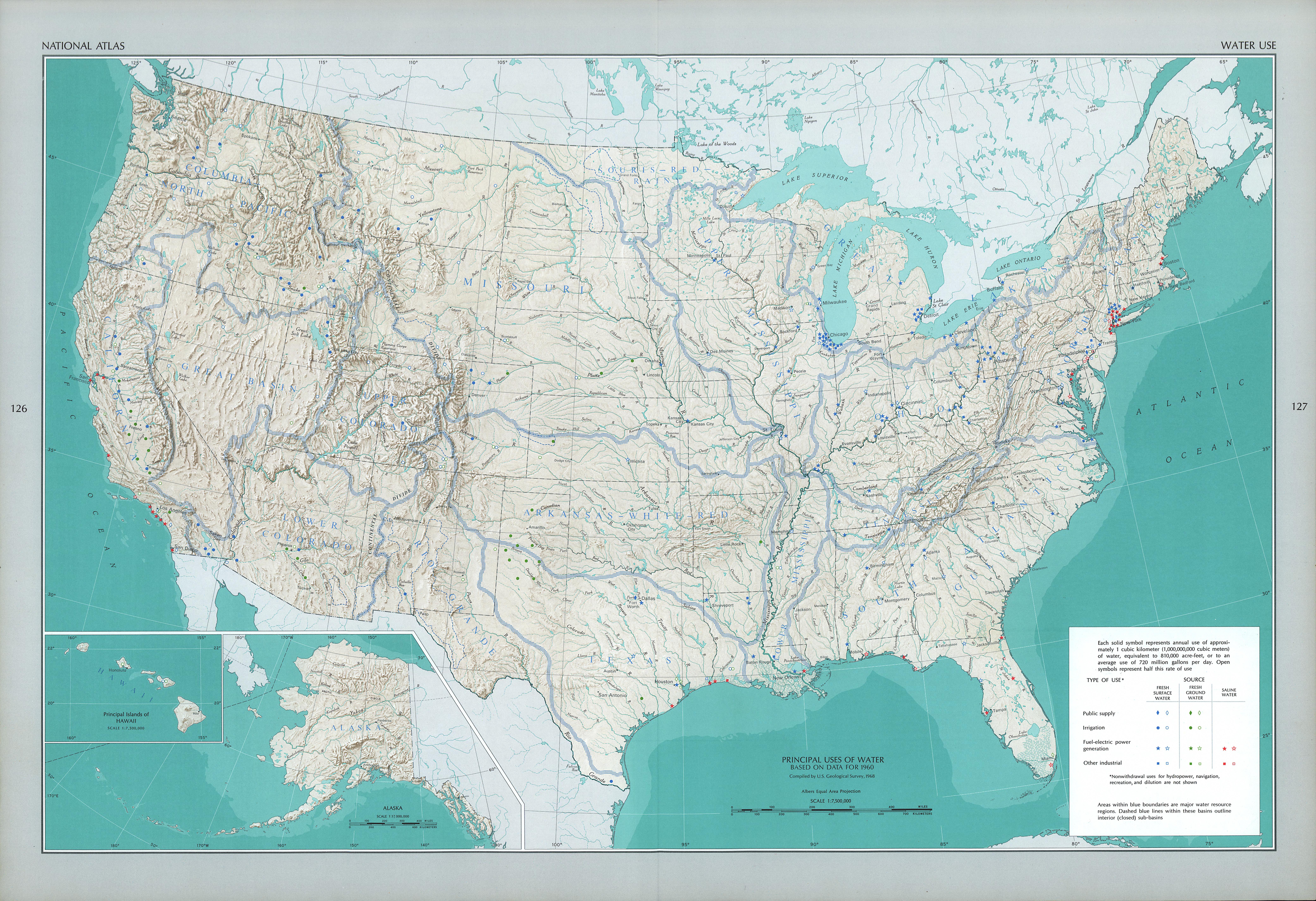 Mapa del Uso del Agua en Estados Unidos