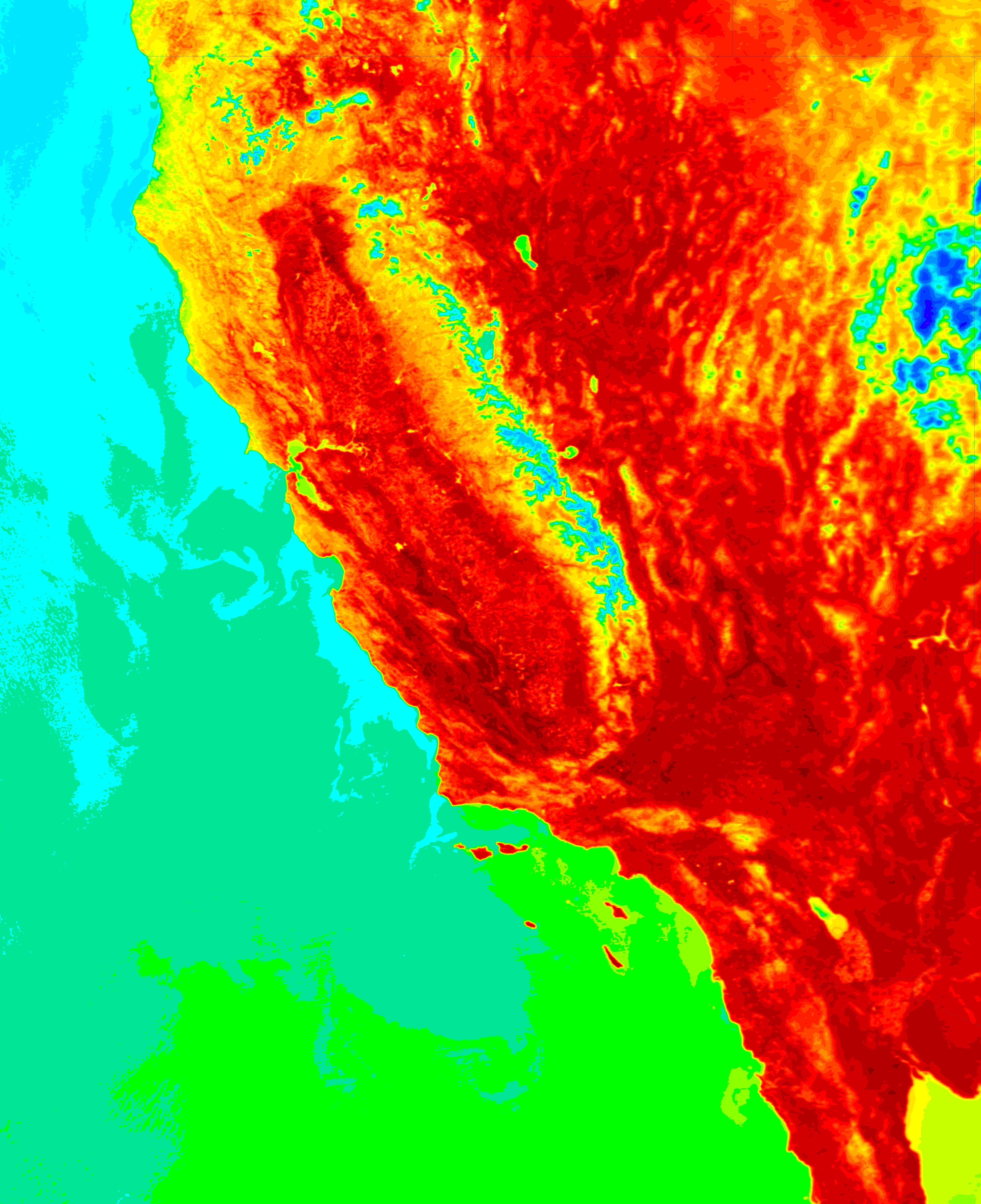 Ola de calor en California 2 de mayo de 2004