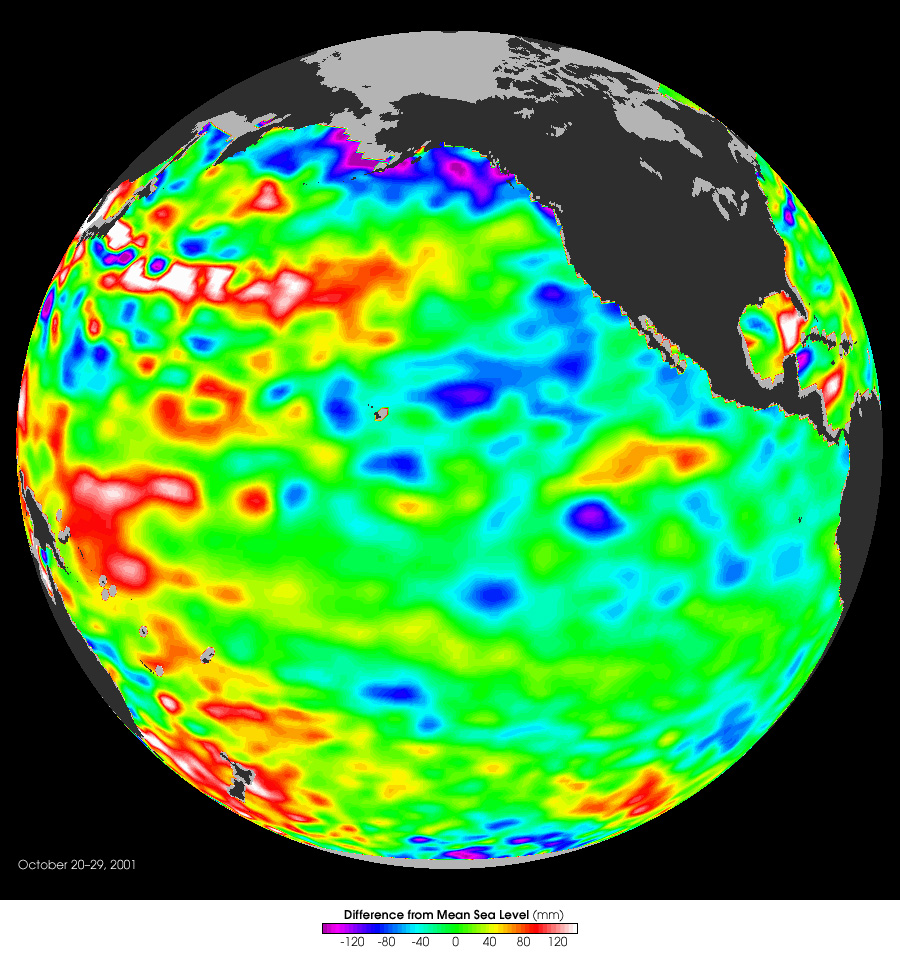 Oscilación Decadal del Pacífico, Octubre 2001