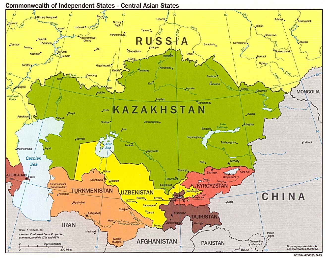 Países de Asia Central, Comunidad de Estados Independientes