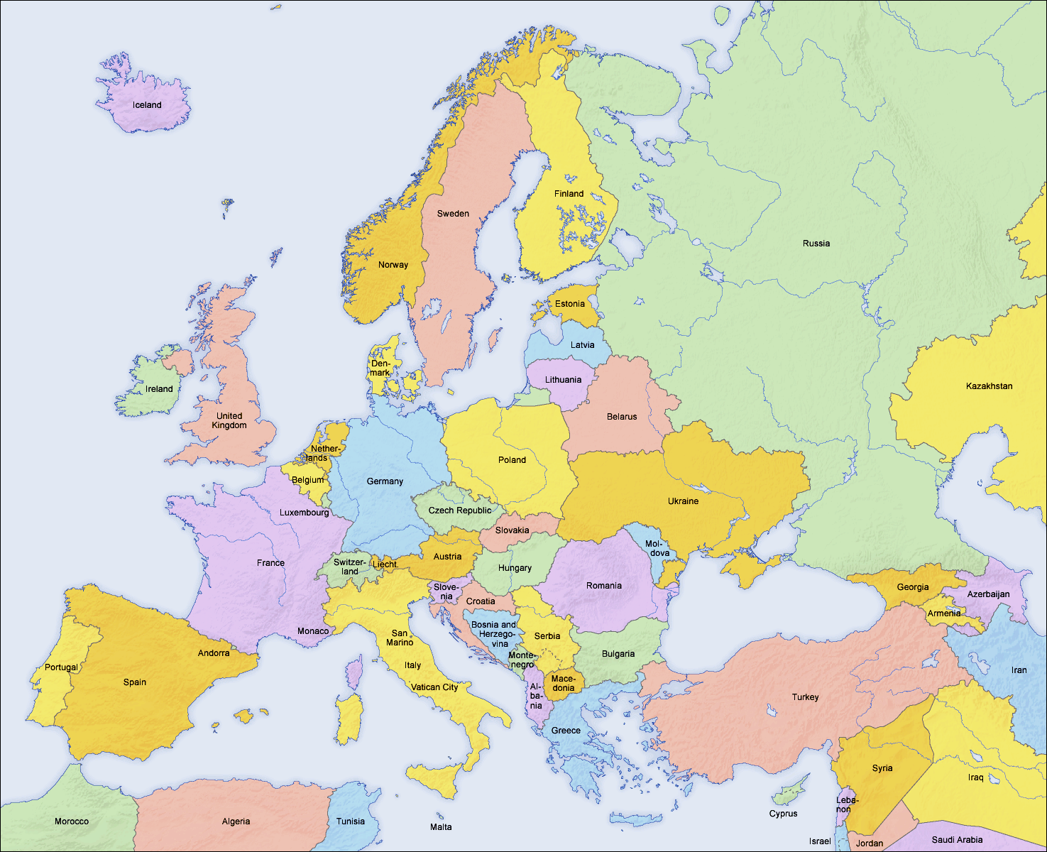 Países de Europa 2006