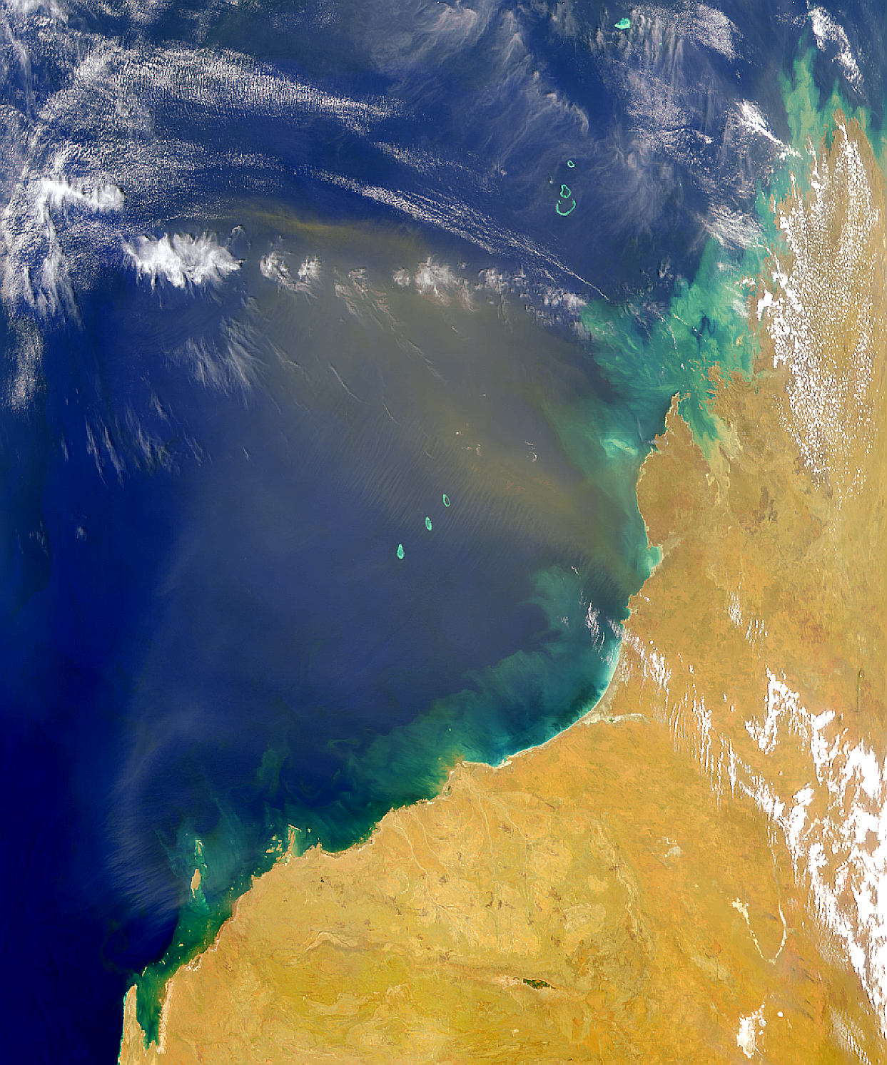 Polvareda desde Australia noroccidental