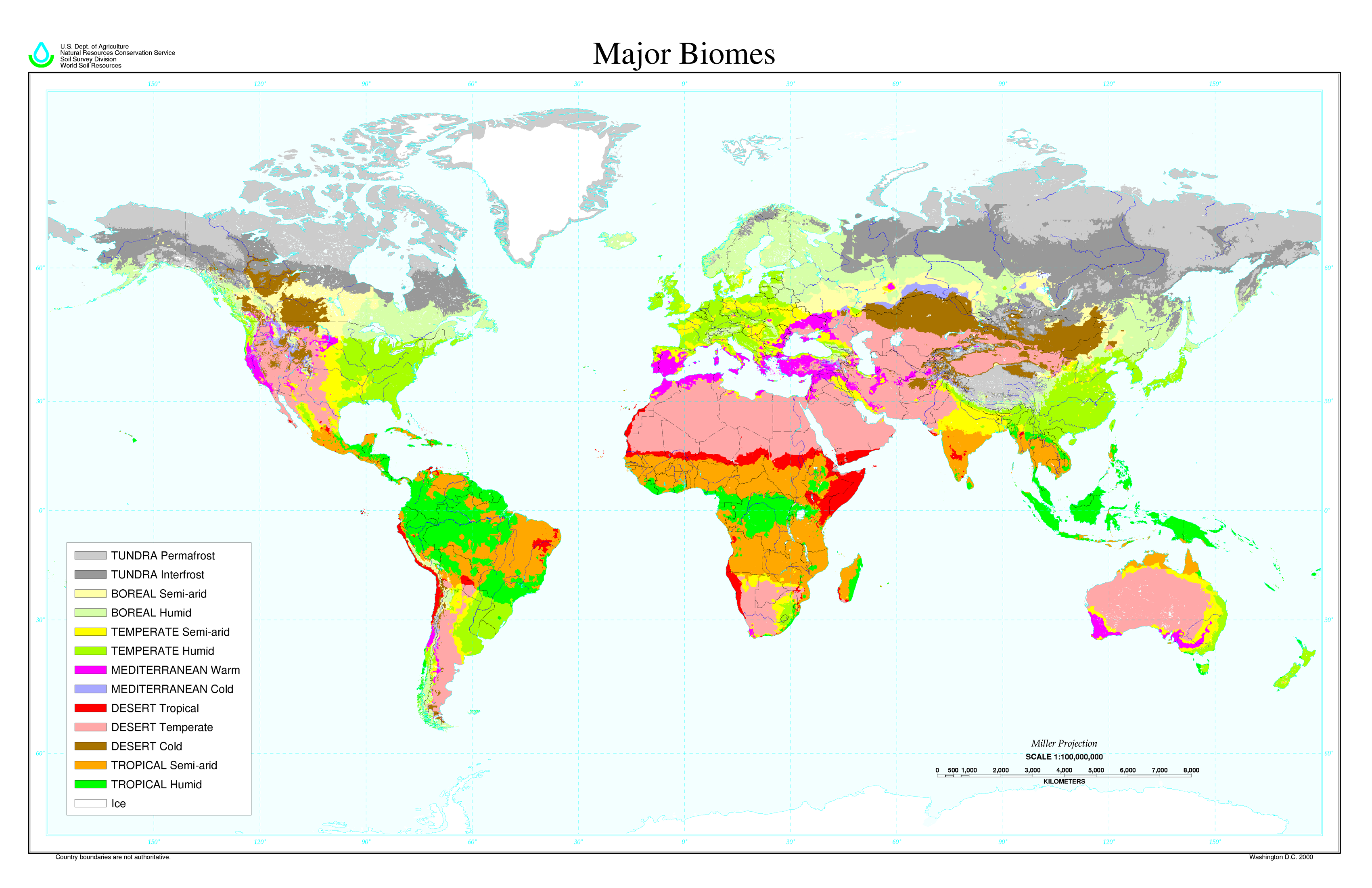 Principales biomas del Mundo 2000
