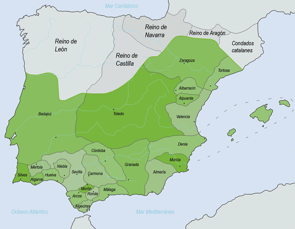 Reinos de Taifas en el año 1031