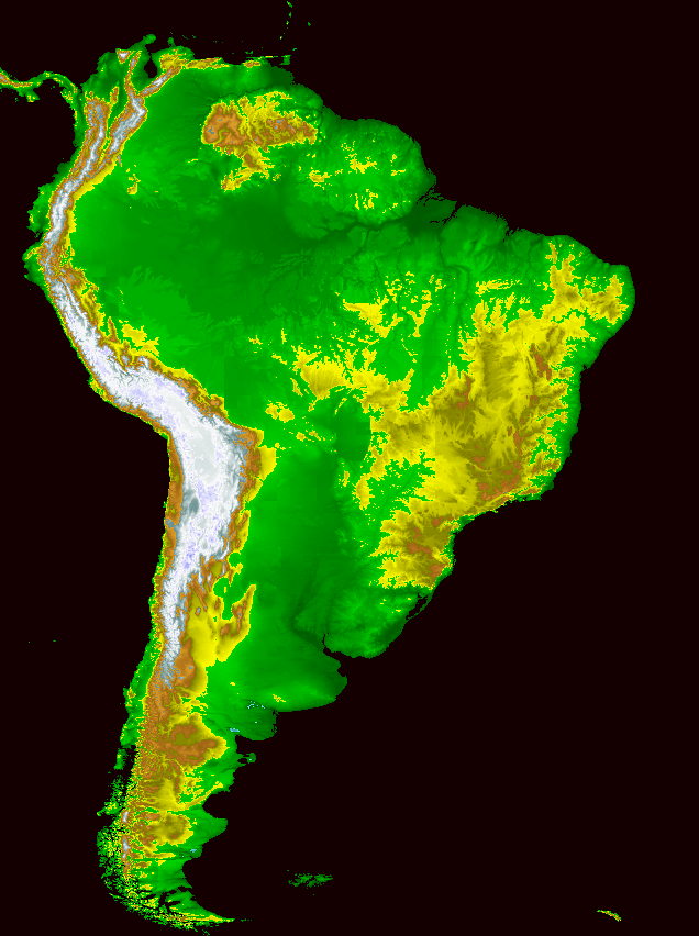 Relieve de América del Sur