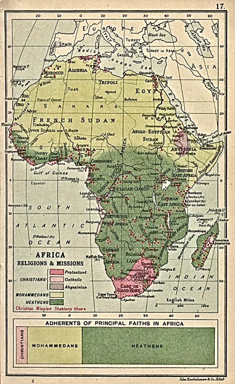 Religiones y Misiones en África 1913
