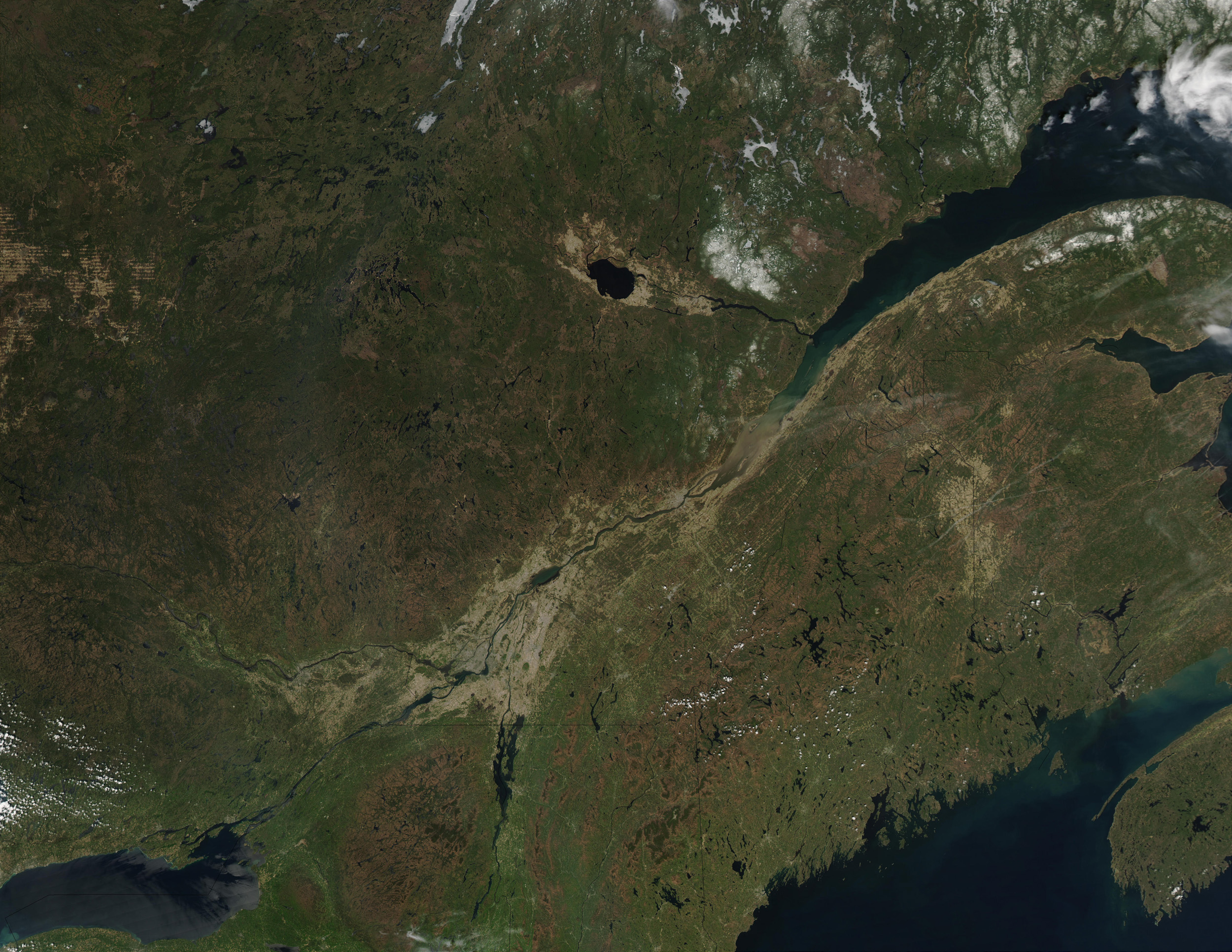 Satellite Image, Photo of Quebec