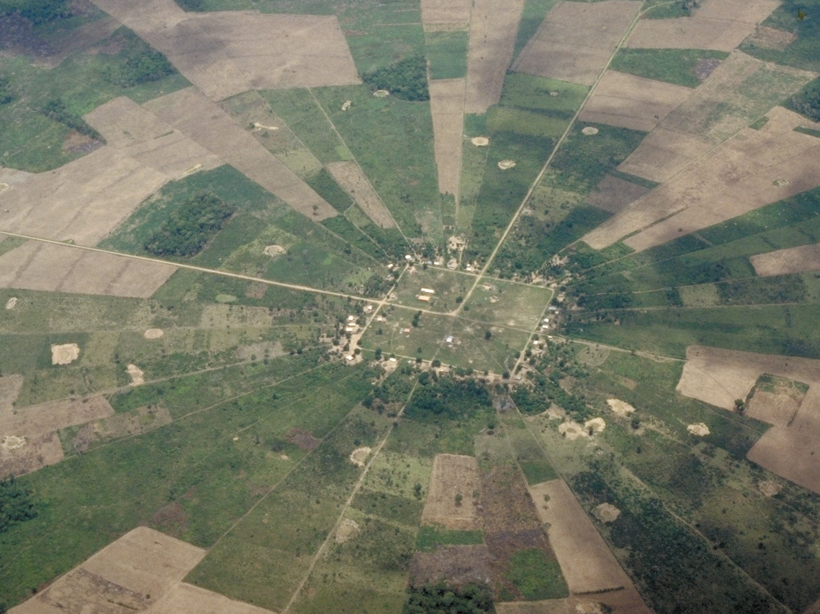 Satellite Image, Photo of San Javier East of Santa Cruz, Bolivia