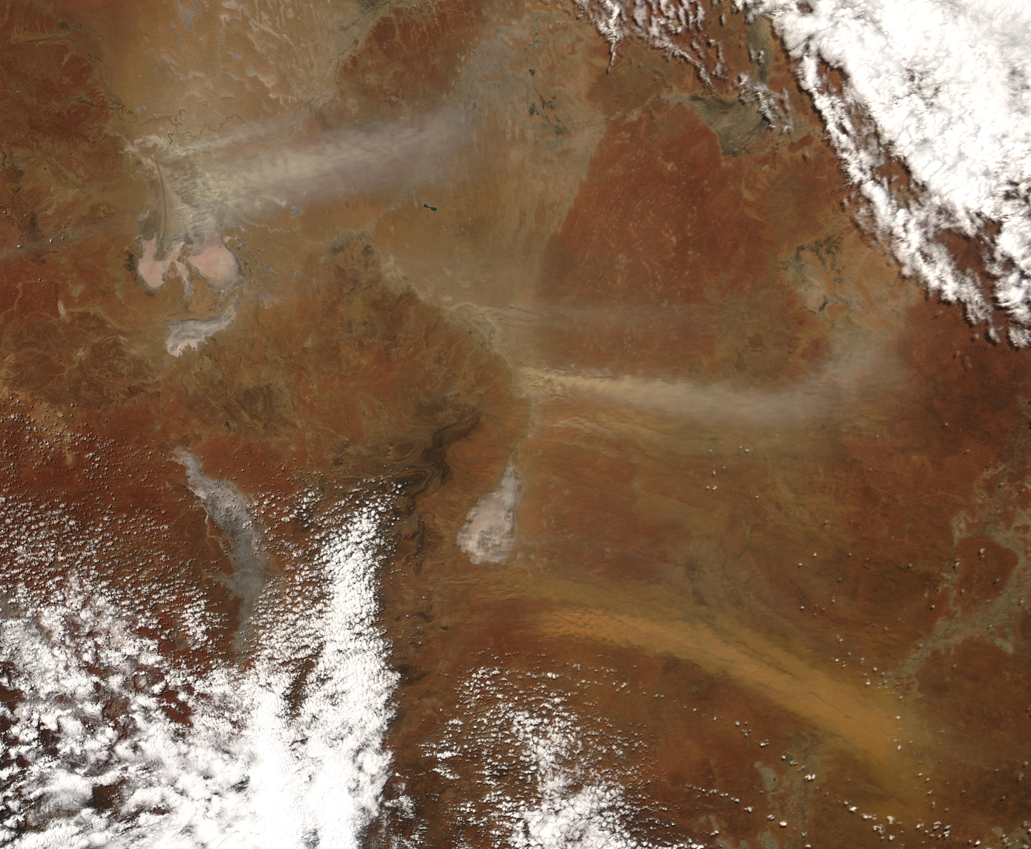 Tormentas de polvareda en noreste de South Australia