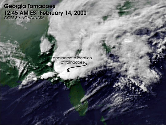 Tornados en Georgia, Febrero 14, 2000