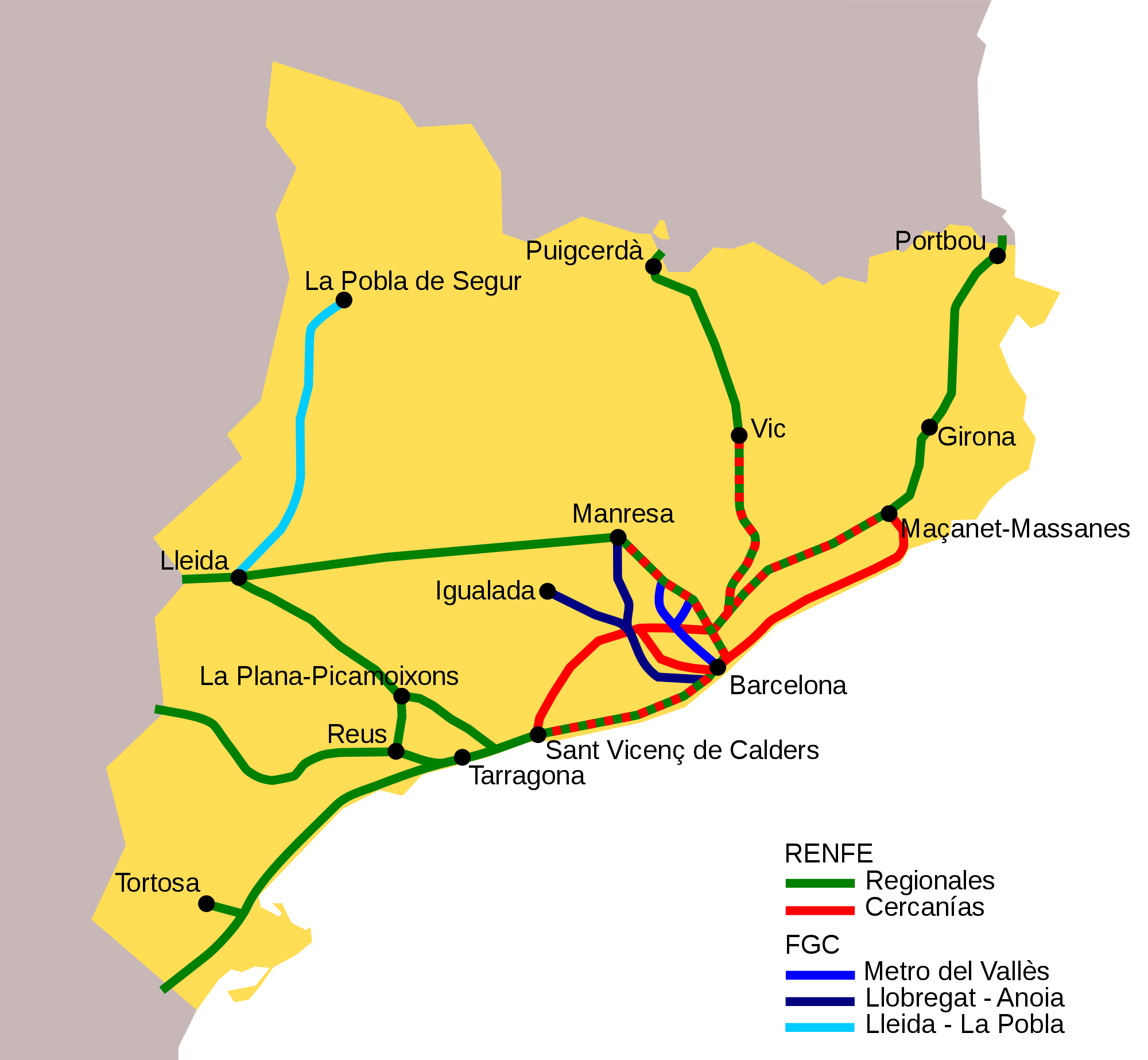 Trenes de Cataluña 2008