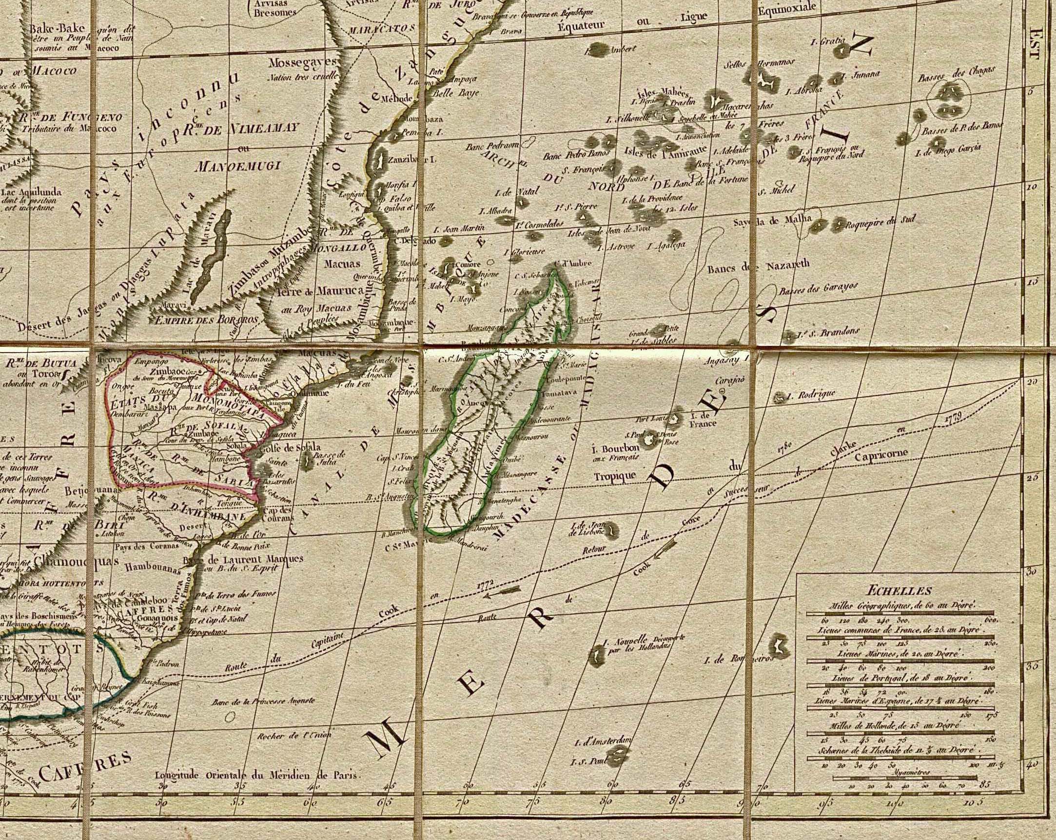 África Suroriental en 1829