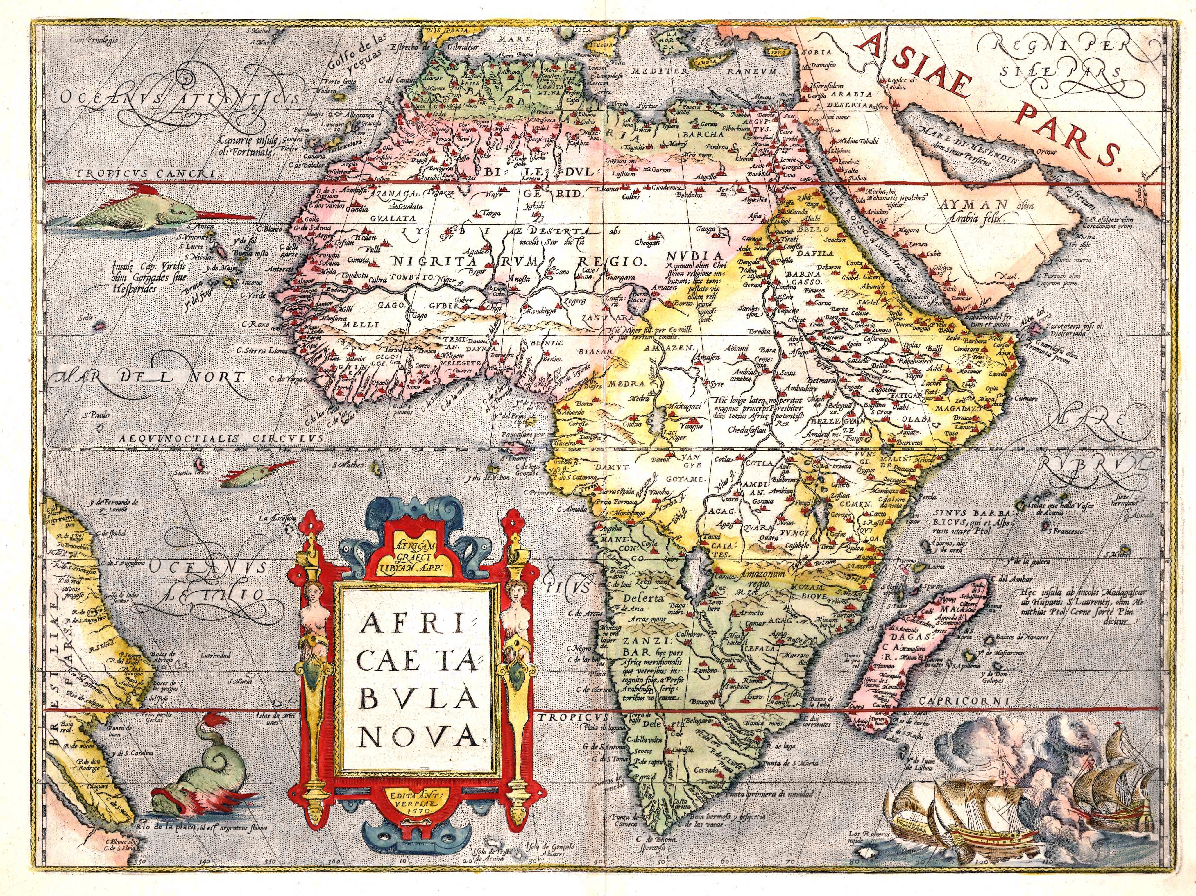 África en 1570