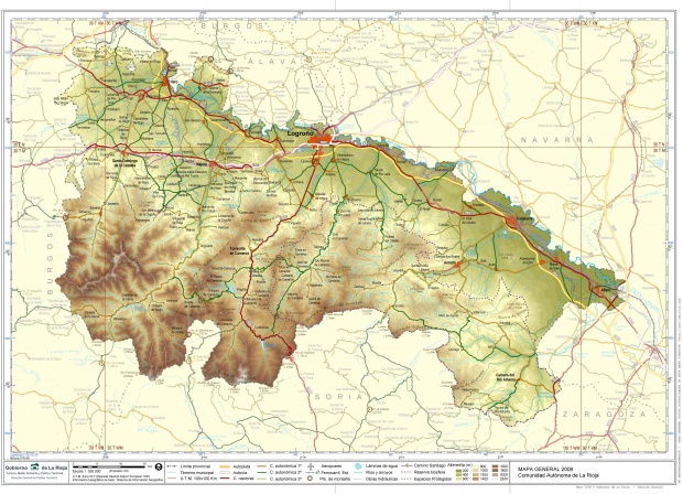 Mapa de La Rioja 2008