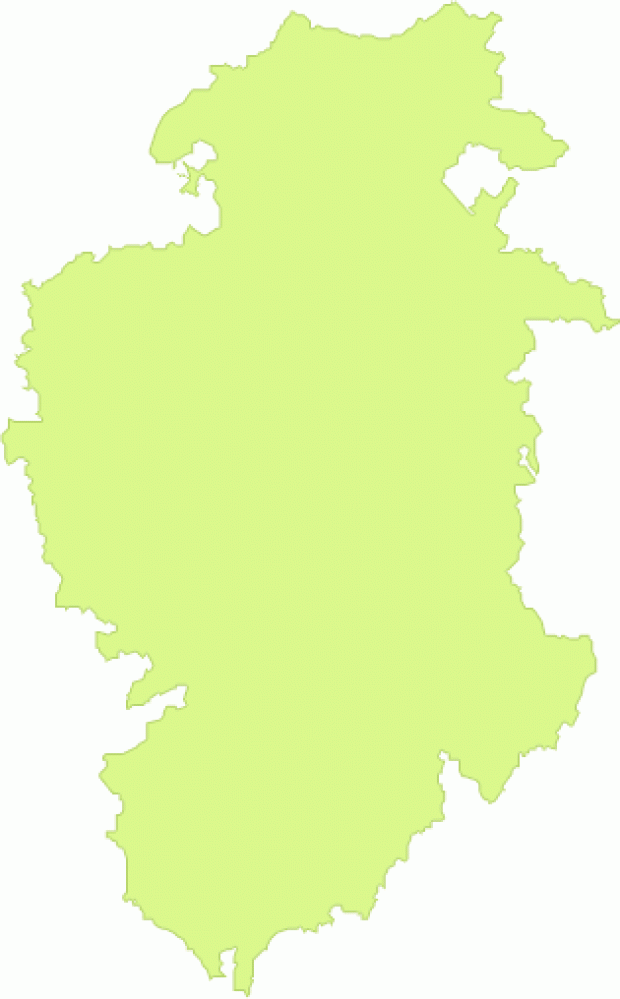 Mapa mudo de la Provincia de Burgos