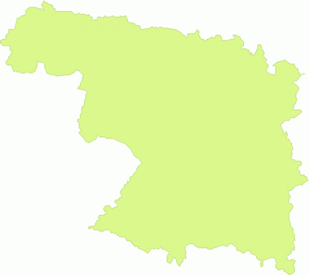 Mapa mudo de la Provincia de Zamora