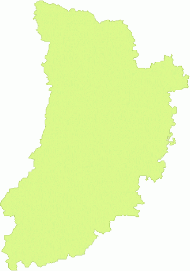 Mapa mudo de la Provincia de Lérida