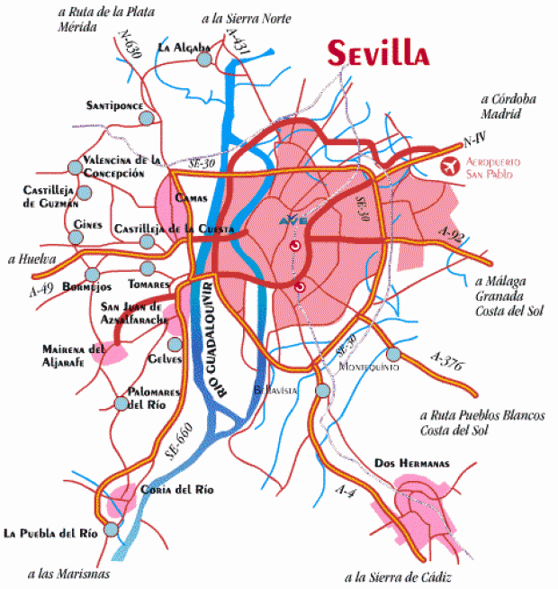 Cómo llegar a Sevilla