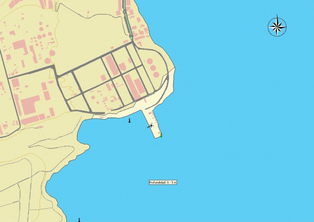 Mapa del puerto de Salinetas