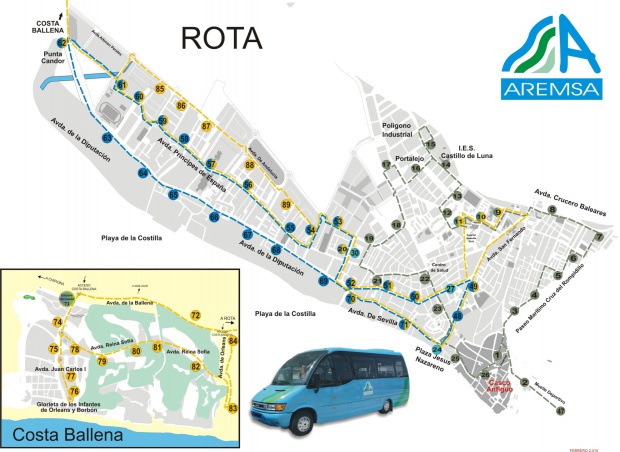 Paradas de autobuses de Rota