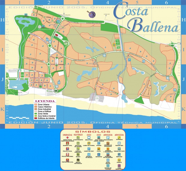 Mapa de Costa Ballena 2005