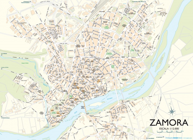 Mapa de Zamora