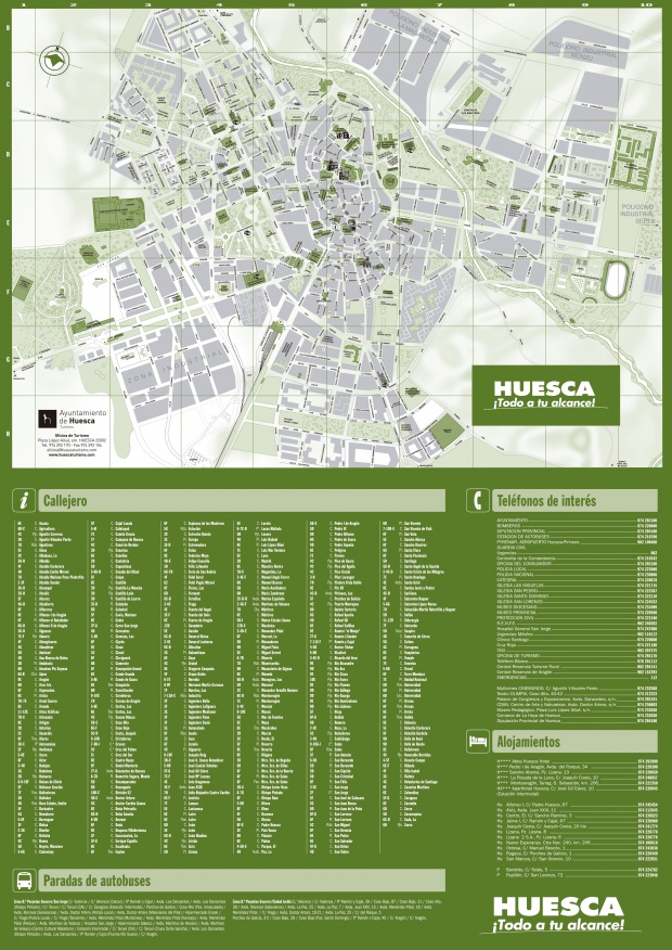 Mapa de Huesca